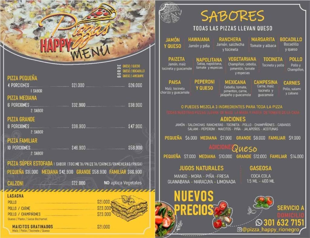 PIZZAS HAPPY